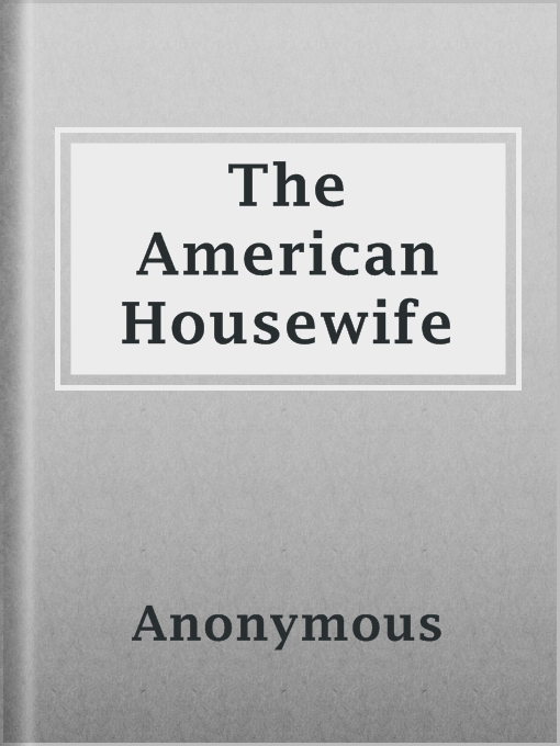 Cover of The American Housewife